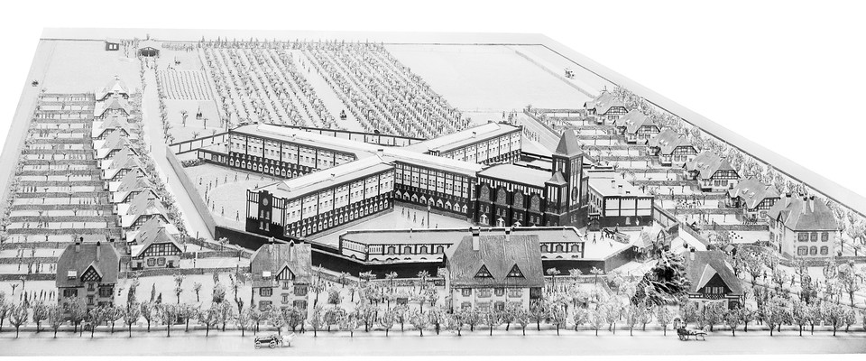 Modell der JVA Werl von 1908